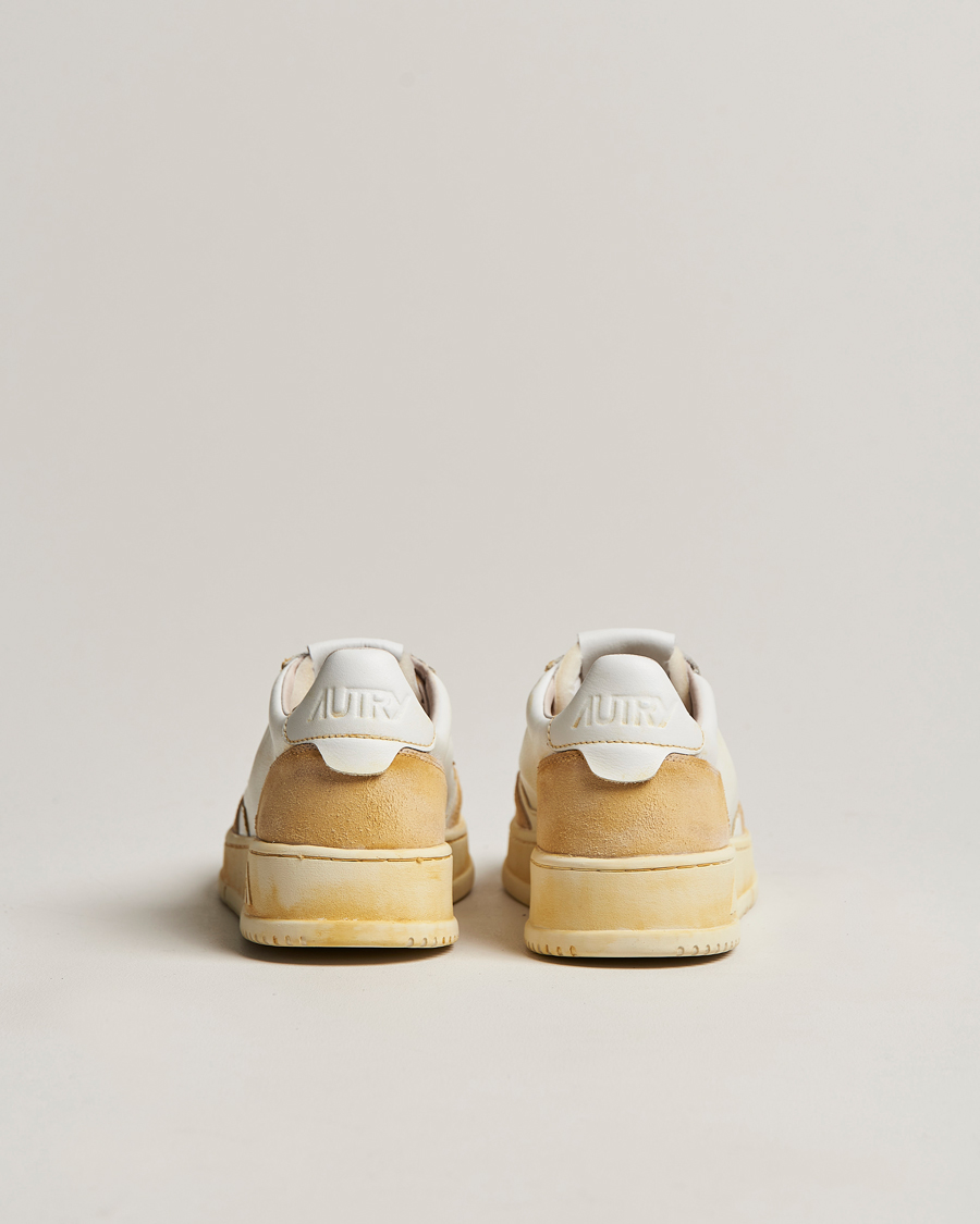 Men | Autry Super Vintage Low Leather/Suede Sneaker Leat White | Autry | Super Vintage Low Leather/Suede Sneaker Leat White