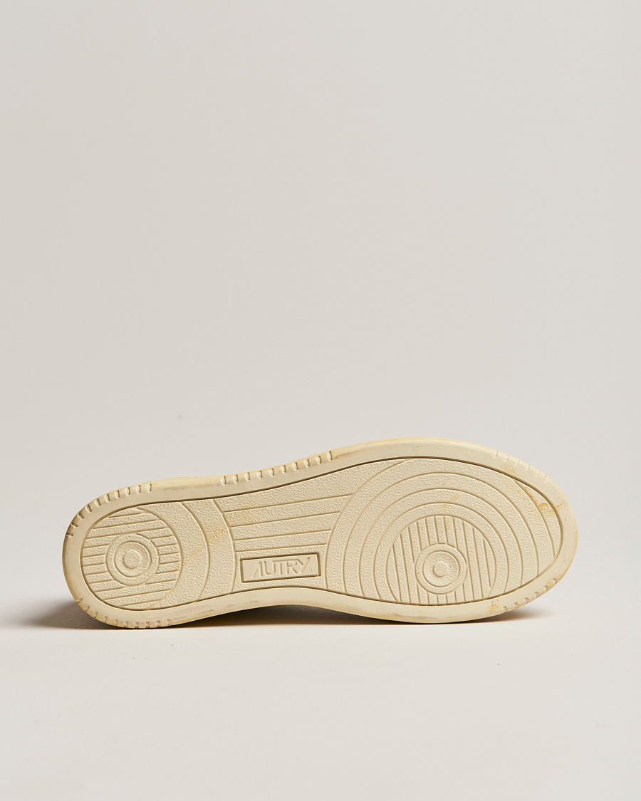 Men | Autry Super Vintage Low Leather/Suede Sneaker Leat White/Orange | Autry | Super Vintage Low Leather/Suede Sneaker Leat White/Orange