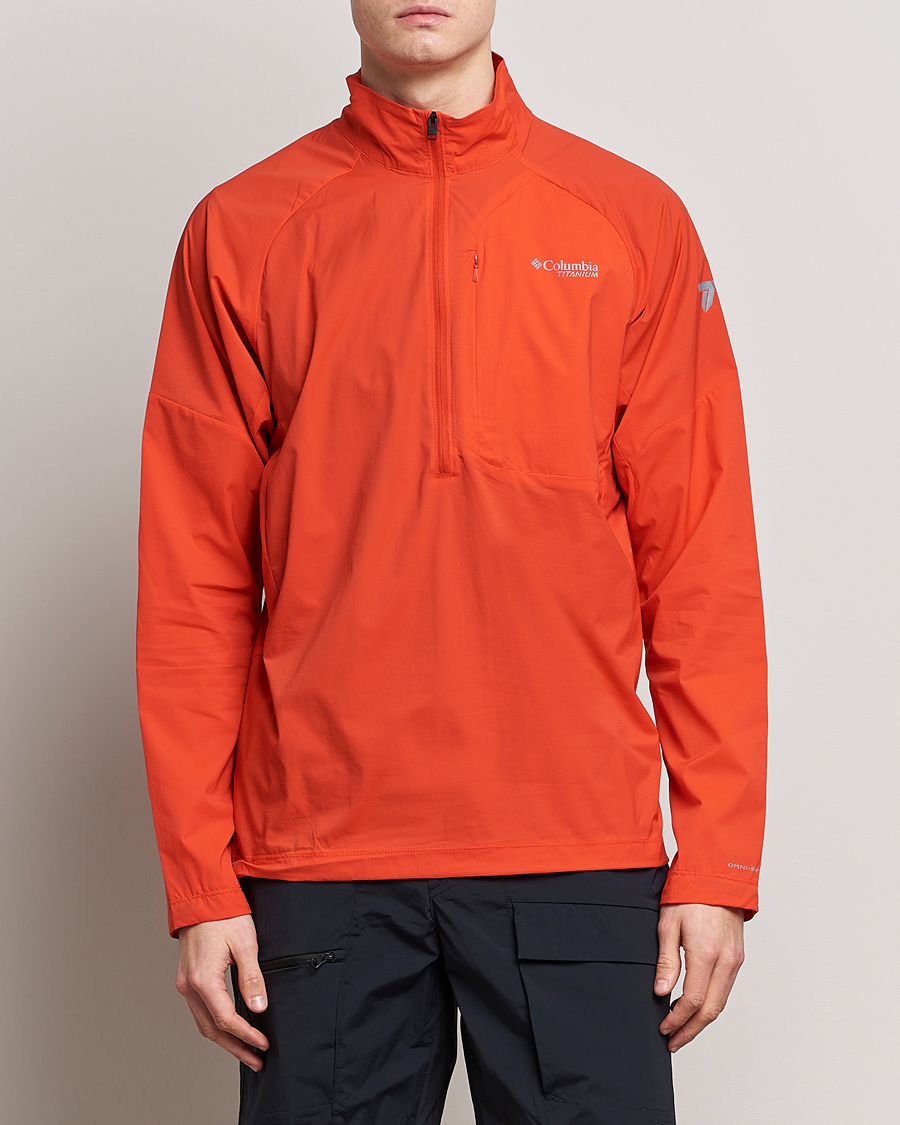 Men | Coats & Jackets | Columbia | Titan Pass Lightweigt Half Zip Jacket Spicy
