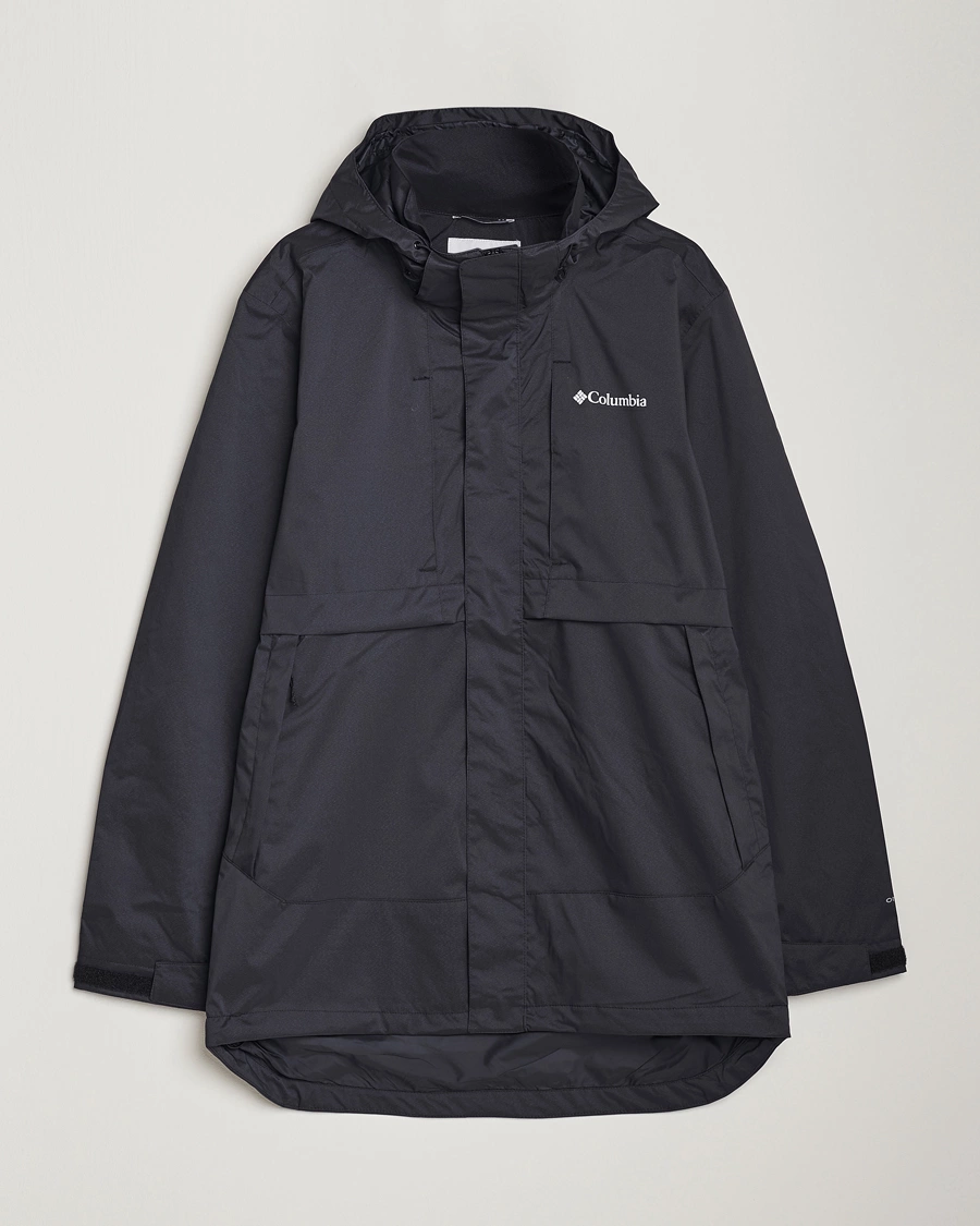 Men | Coats & Jackets | Columbia | Wright Lake Rain Jacket Black