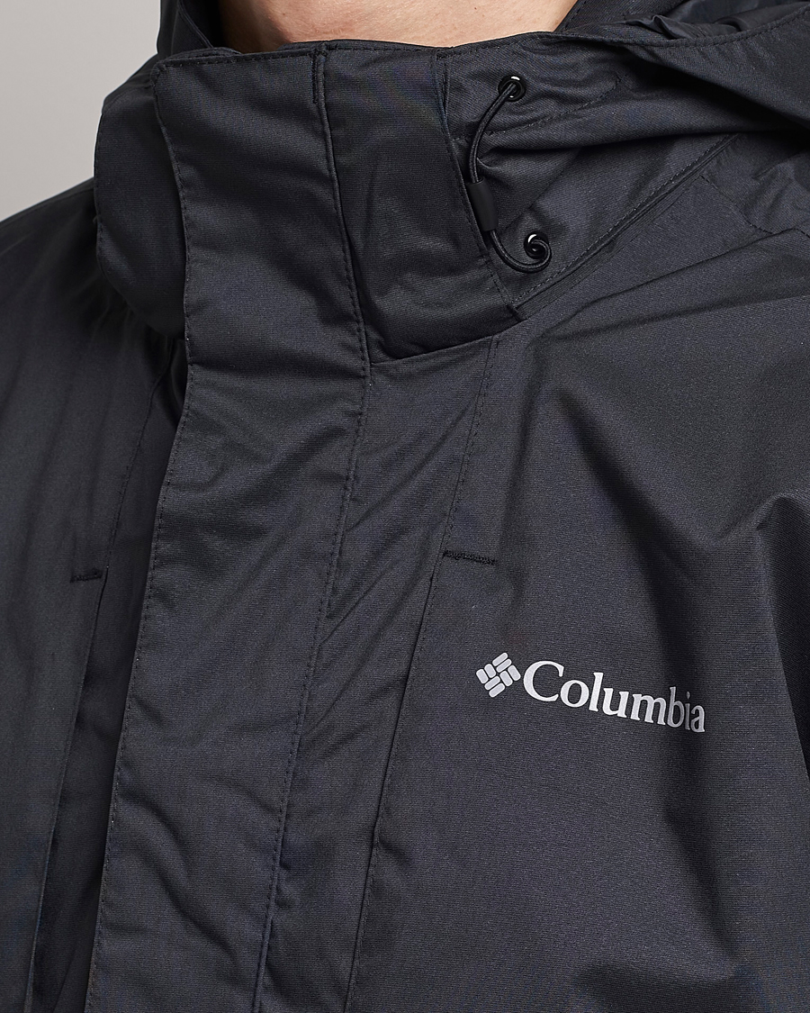 Men | Coats & Jackets | Columbia | Wright Lake Rain Jacket Black