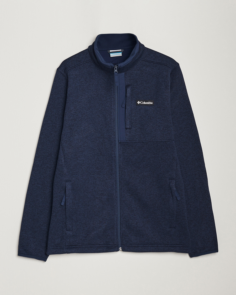 Men | Sweaters & Knitwear | Columbia | Sweater Weather Full Zip Fleece Collegiate Navy
