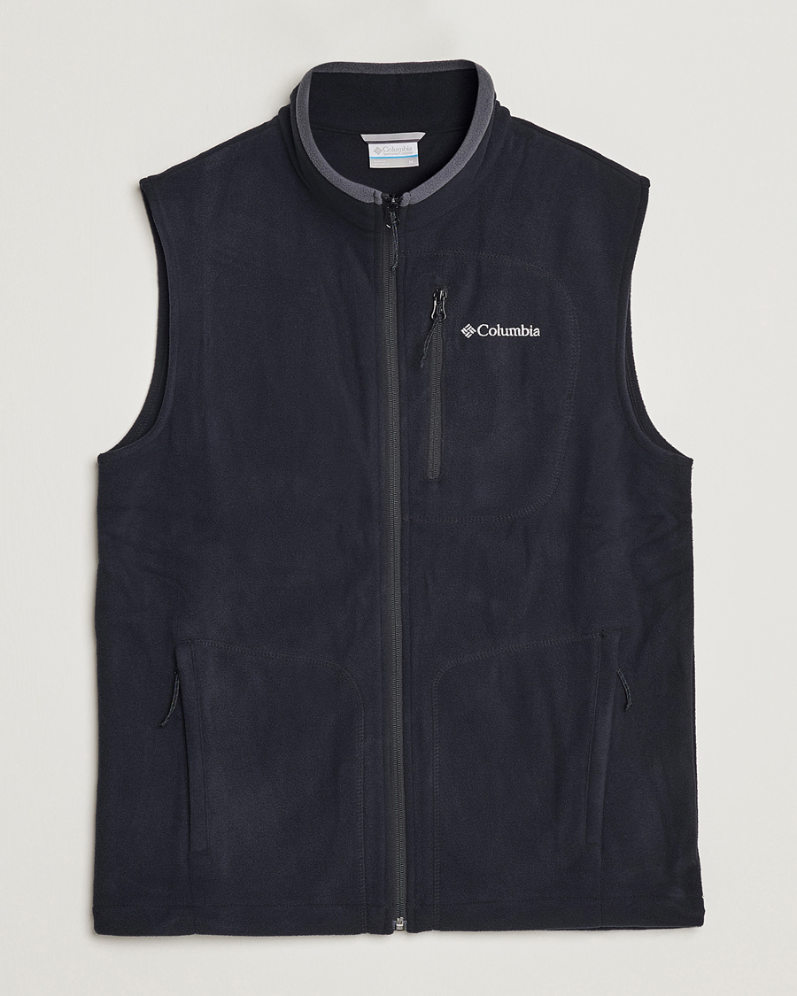 Men | Sweaters & Knitwear | Columbia | Fast Trek Fleece Vest Black