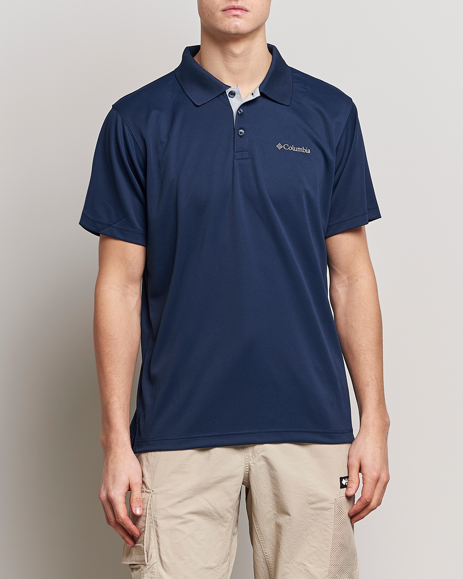 Men | Short Sleeve Polo Shirts | Columbia | Utilizer Function Polo Collegiate Navy