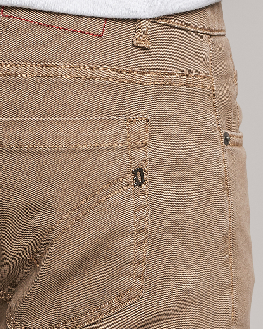 Men | Trousers | Dondup | George Gabardine 5-Pocket Khaki