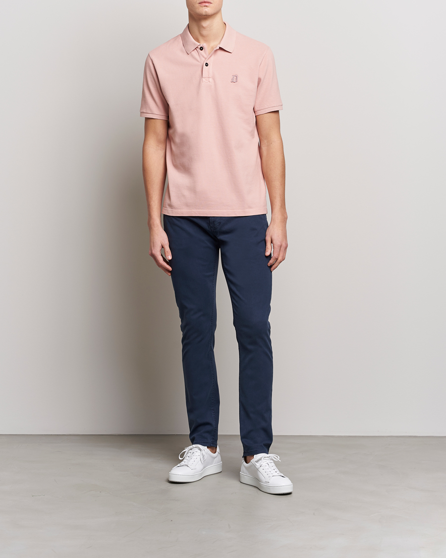 Men | Trousers | Dondup | George Gabardine 5-Pocket Navy