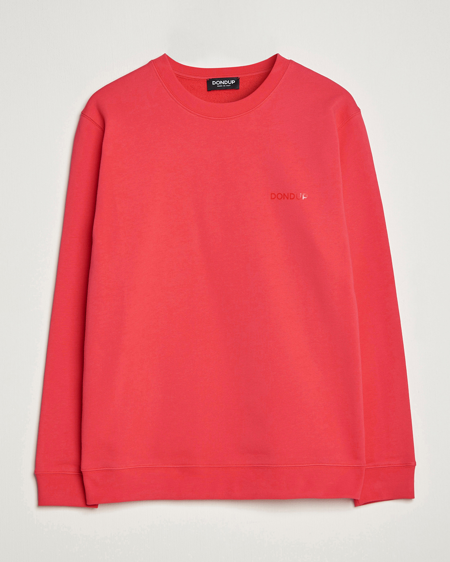 Men | Sweaters & Knitwear | Dondup | Logo Sweatshirt Coral