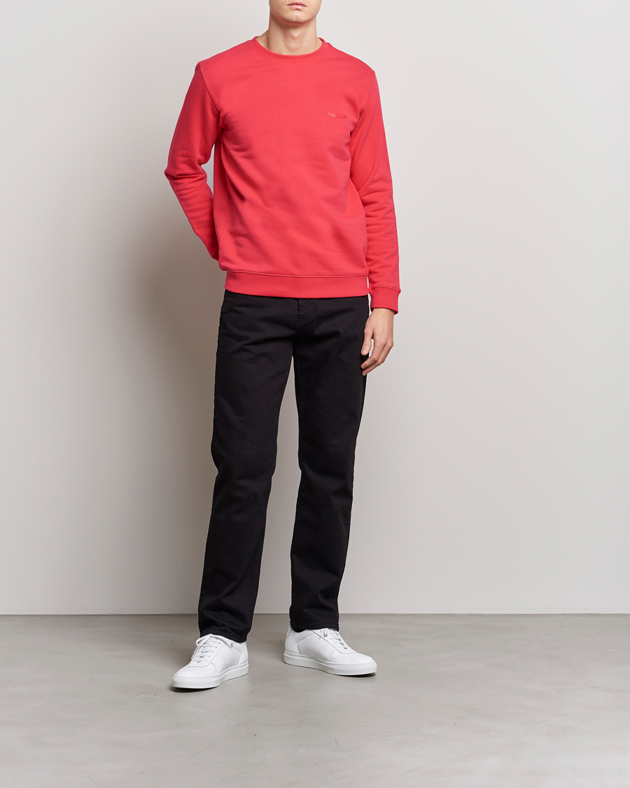 Men | Sweaters & Knitwear | Dondup | Logo Sweatshirt Coral
