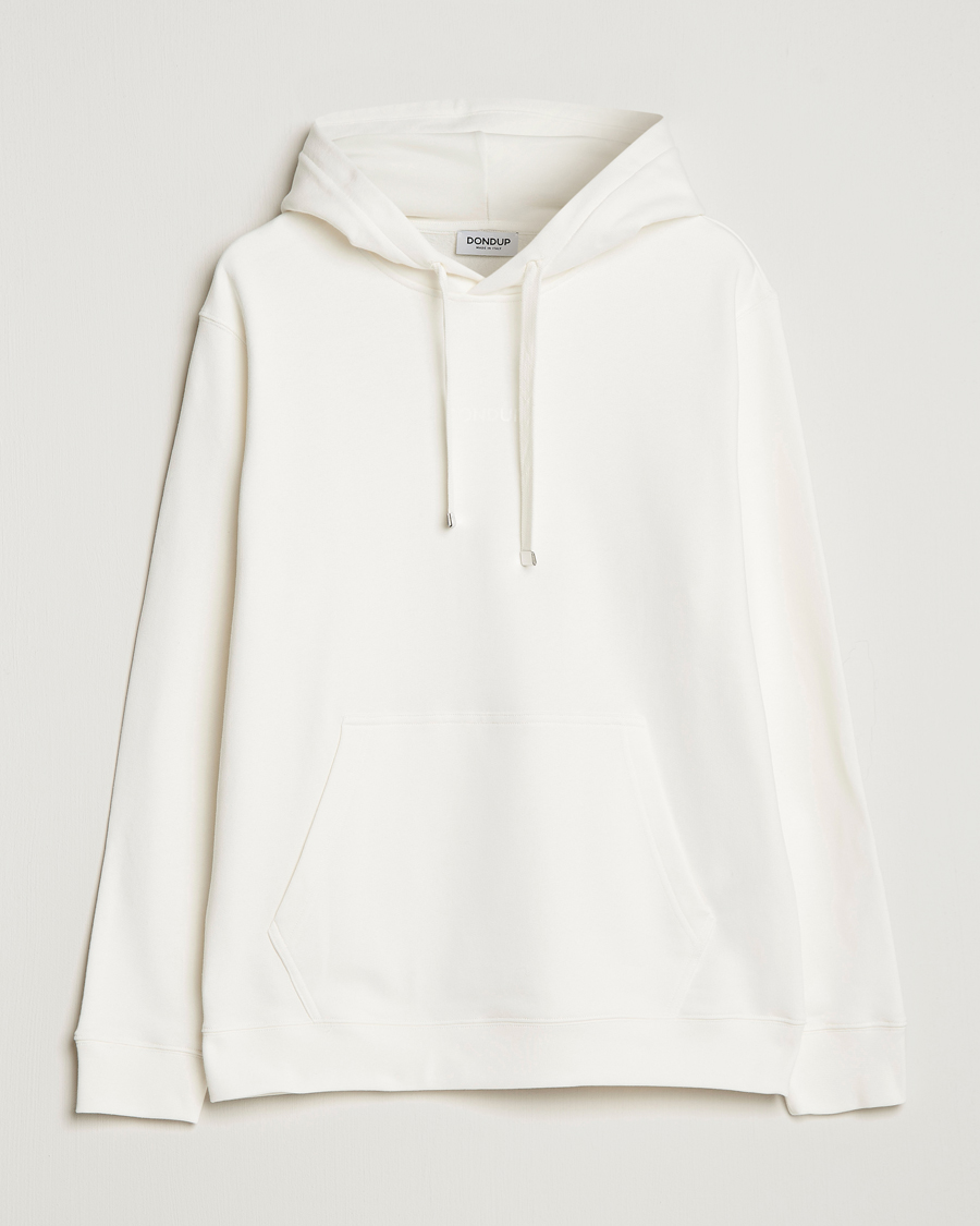 Men | Sweaters & Knitwear | Dondup | Logo Hoodie White