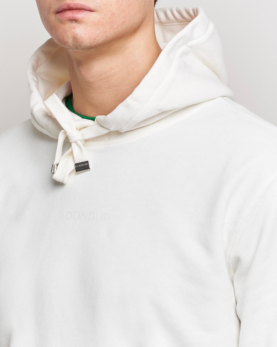 Men | Sweaters & Knitwear | Dondup | Logo Hoodie White