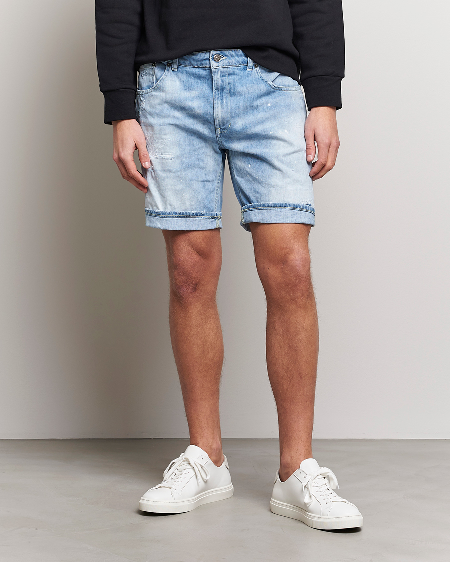 Men | Jeans shorts | Dondup | Derick Bull Denim Shorts Light Blue