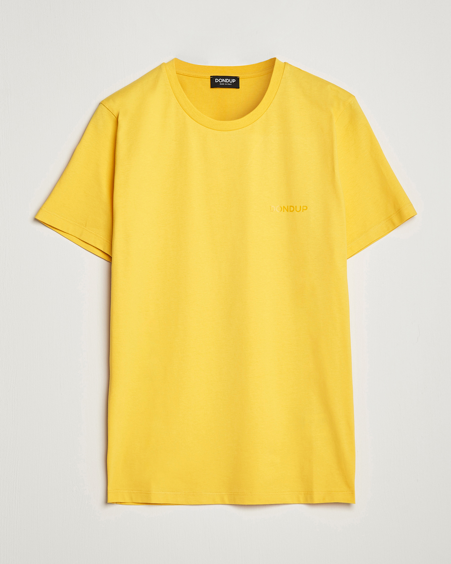 Men | T-Shirts | Dondup | Crew Neck Tee Yellow