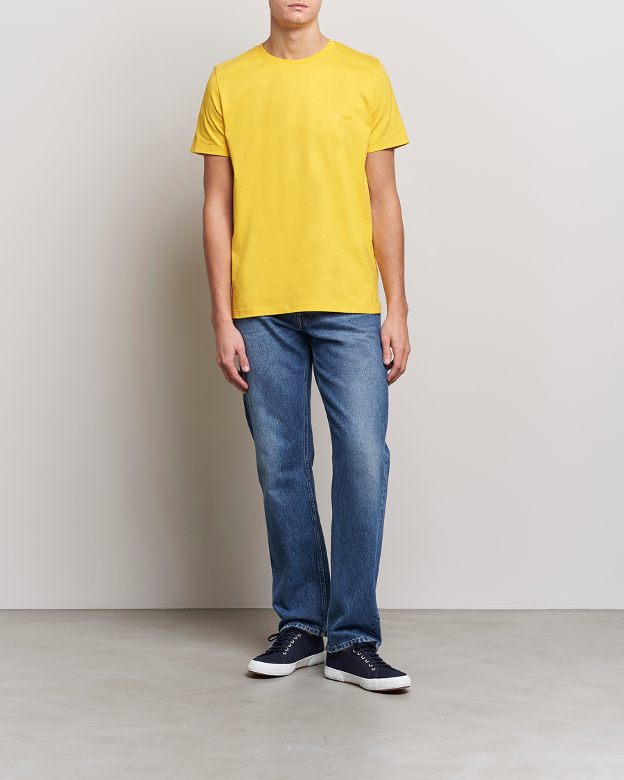 Men | T-Shirts | Dondup | Crew Neck Tee Yellow