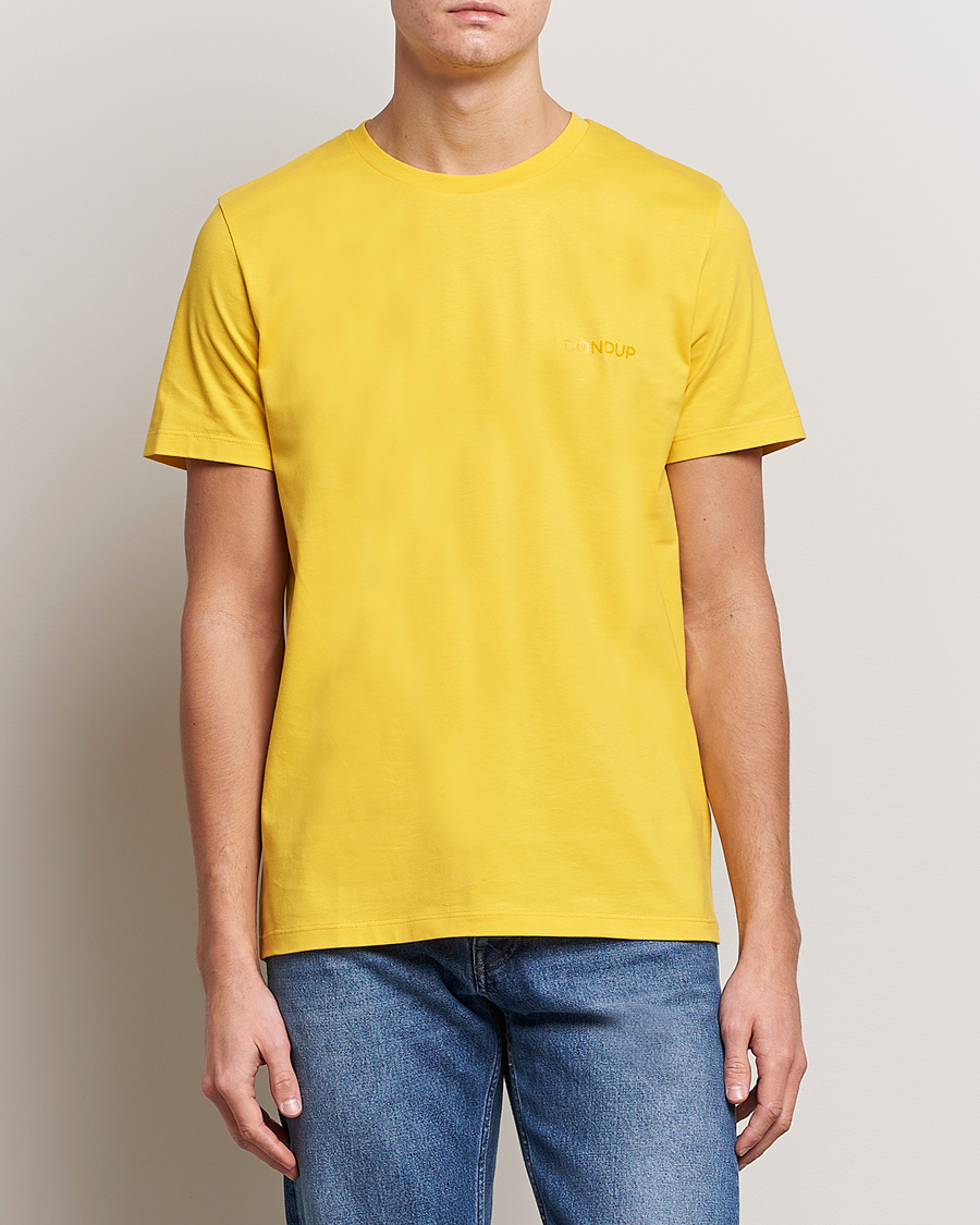 Men | T-Shirts | Dondup | Crew Neck Tee Yellow