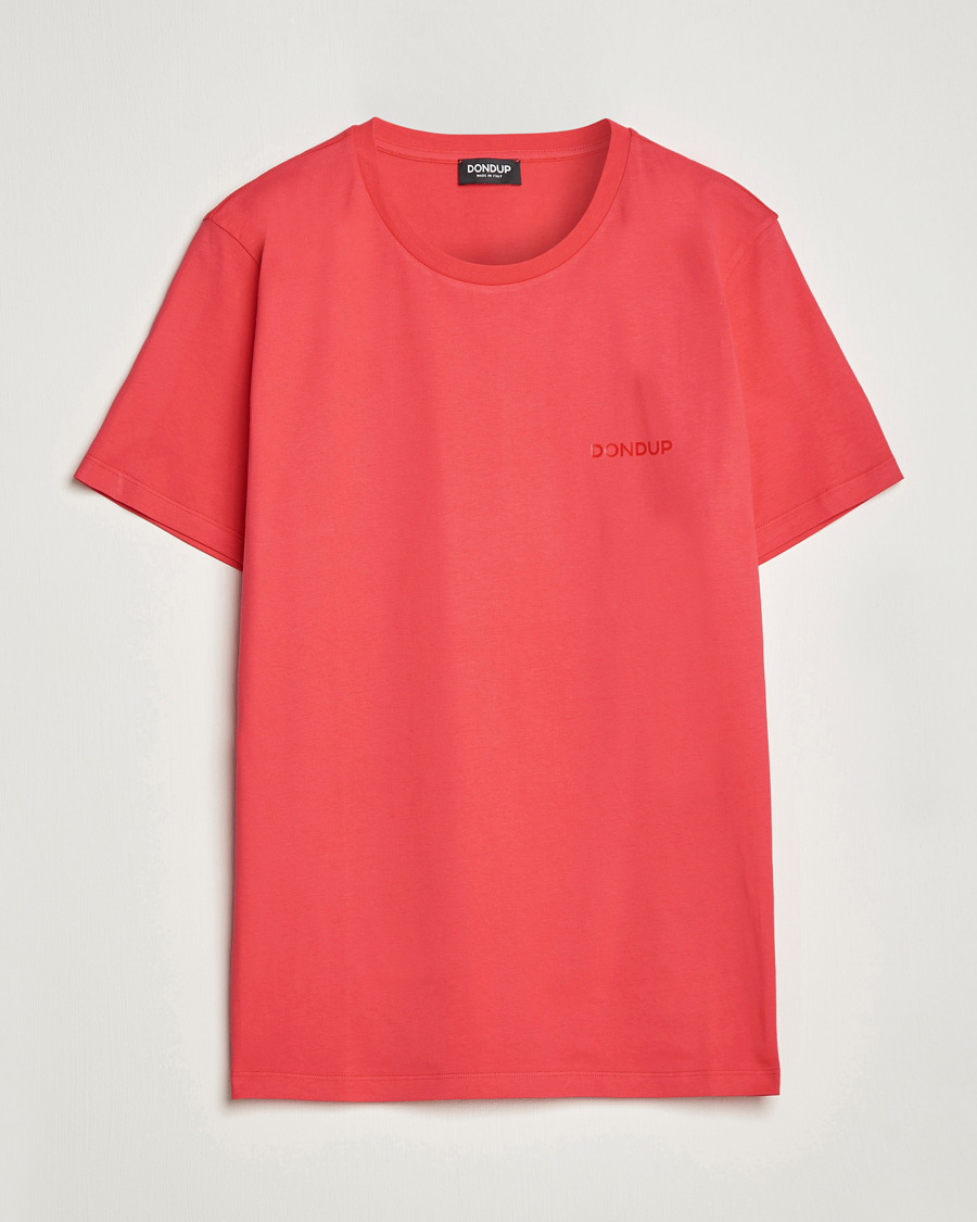 Men | T-Shirts | Dondup | Crew Neck Tee Coral