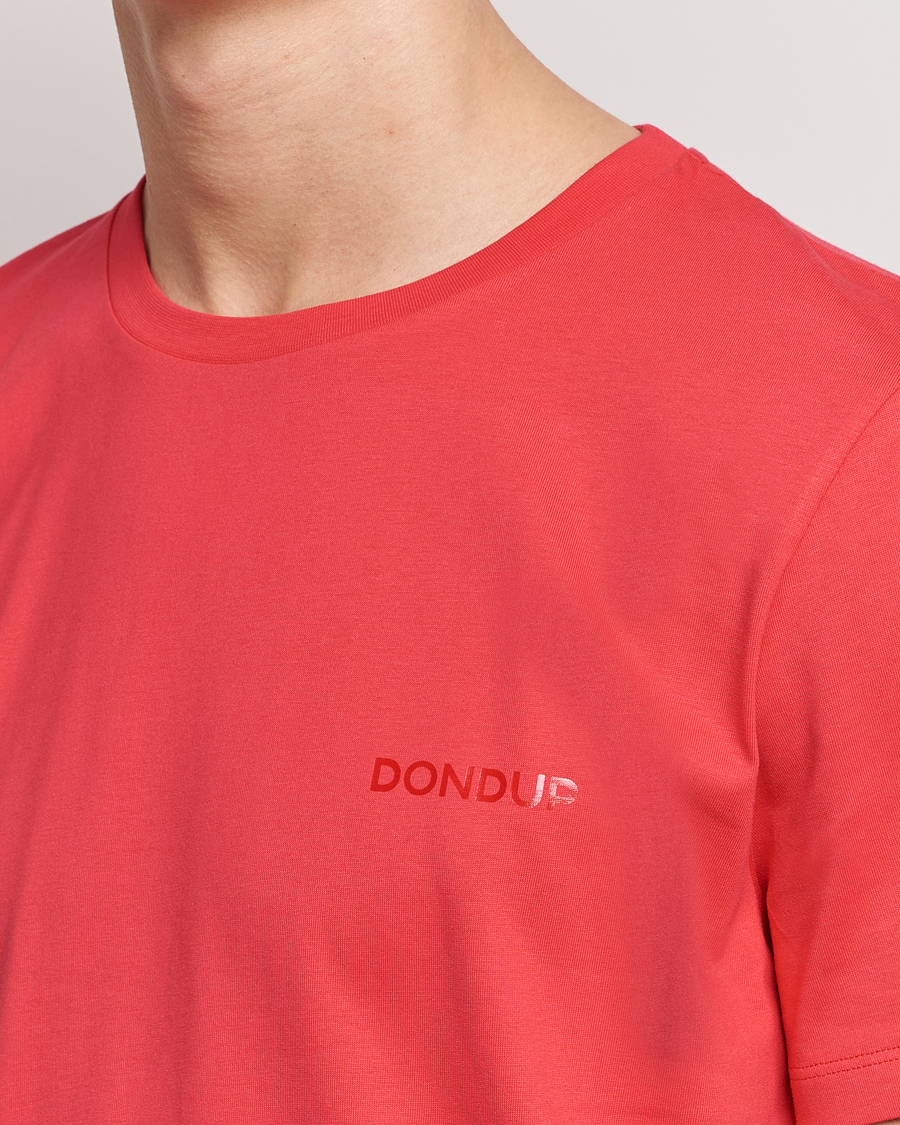 Men | T-Shirts | Dondup | Crew Neck Tee Coral