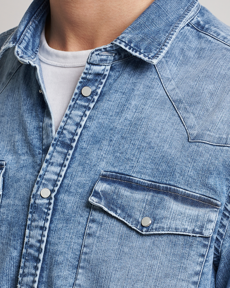 Men | Shirts | Dondup | Denim Shirt Light Blue
