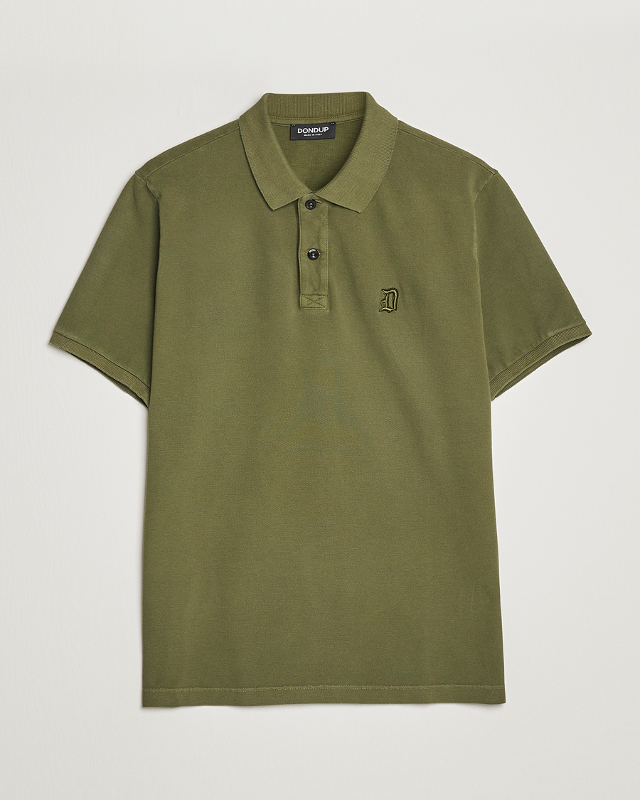 Men | Polo Shirts | Dondup | Cotton Pique Olive