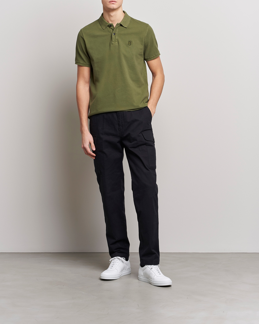 Men | Polo Shirts | Dondup | Cotton Pique Olive