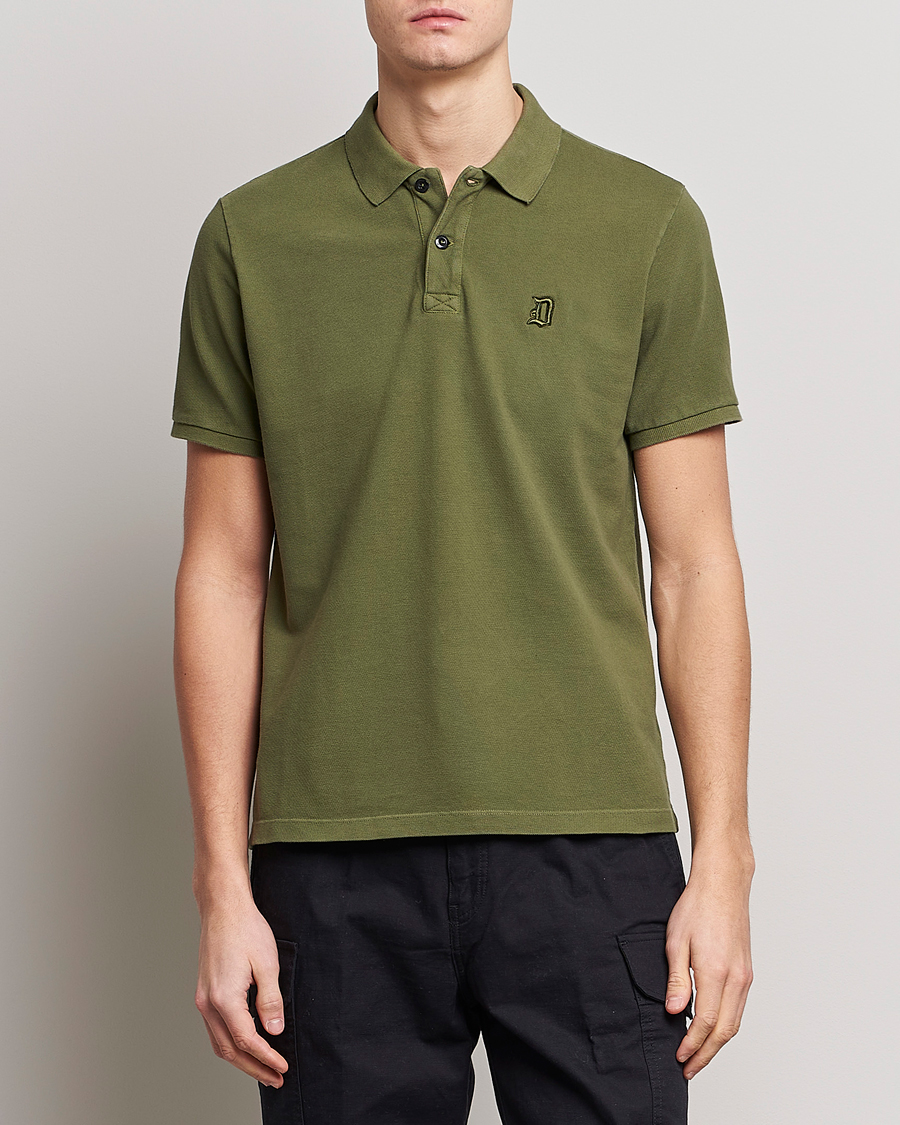 Men | Polo Shirts | Dondup | Cotton Pique Olive