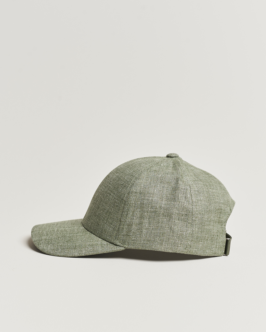 Men |  | Varsity Headwear | Linen Baseball Cap Pistachio Green