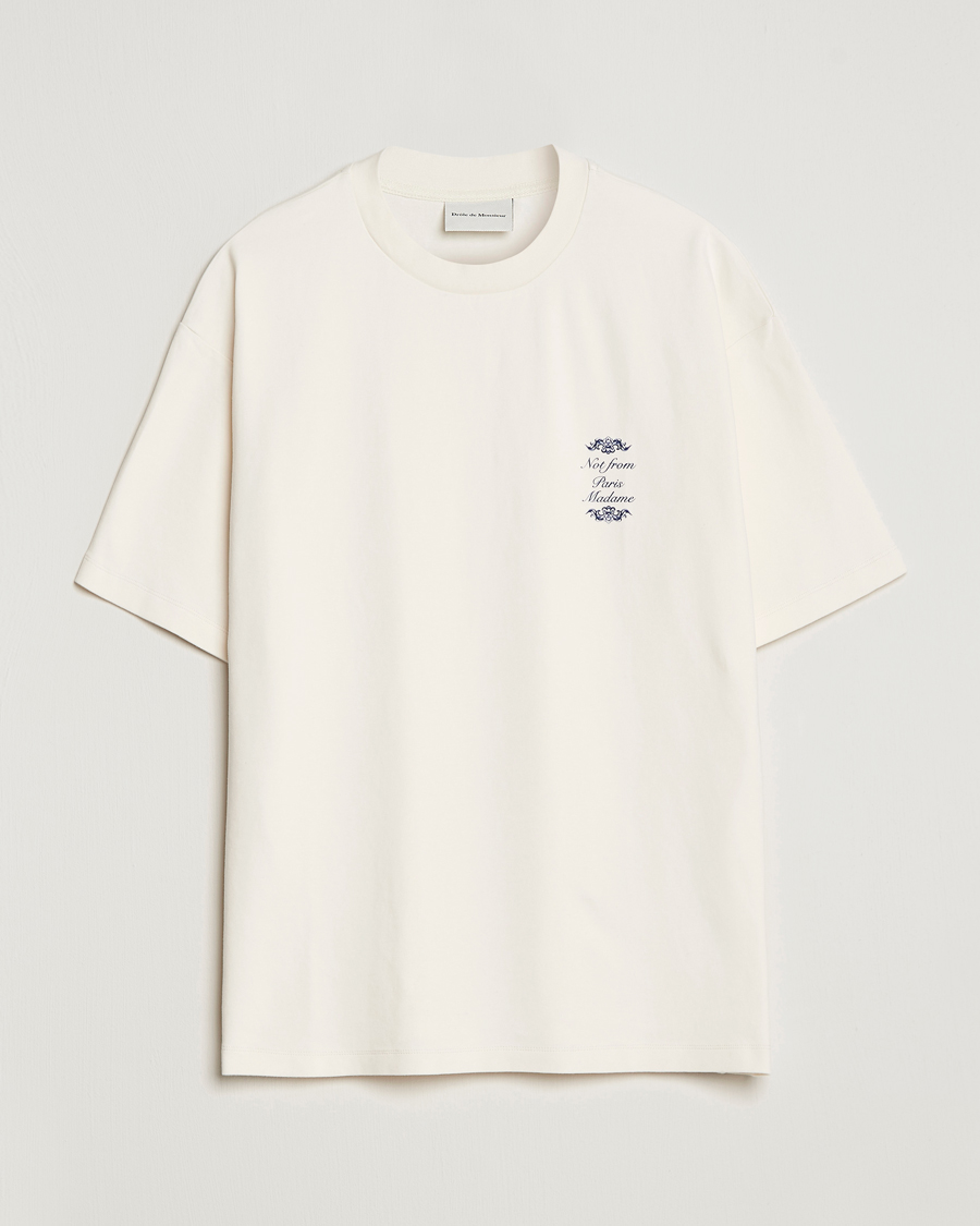 Men | T-Shirts | Drôle de Monsieur | Ornaments T-Shirt Off White