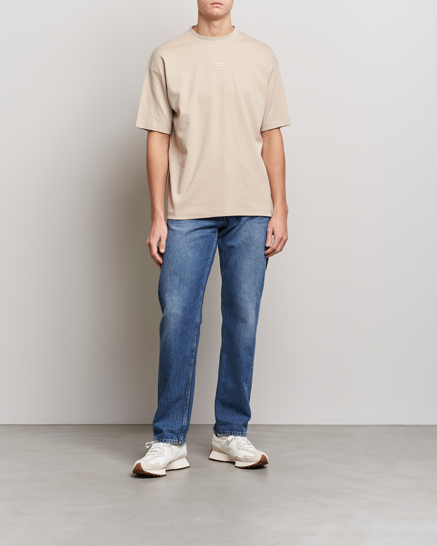 Men | T-Shirts | Drôle de Monsieur | Classic NFPM T-Shirt Beige