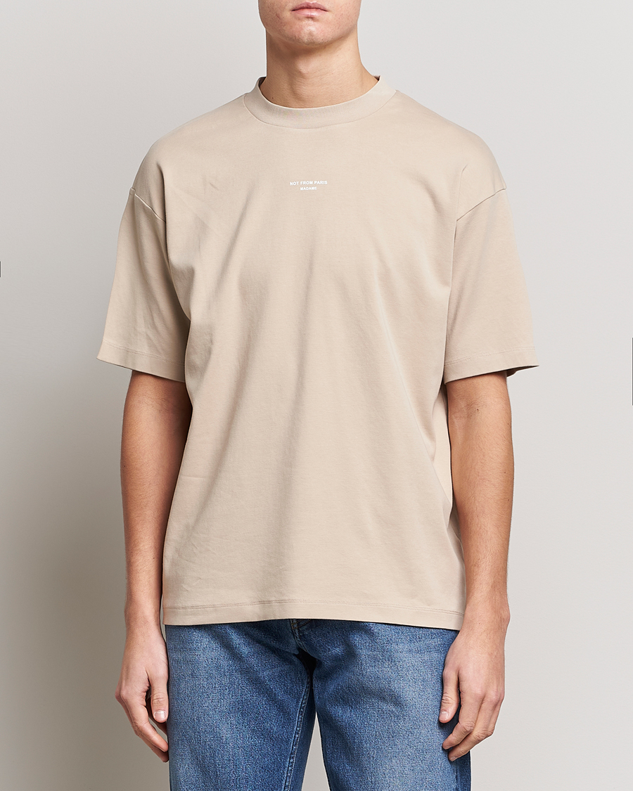 Men | T-Shirts | Drôle de Monsieur | Classic NFPM T-Shirt Beige