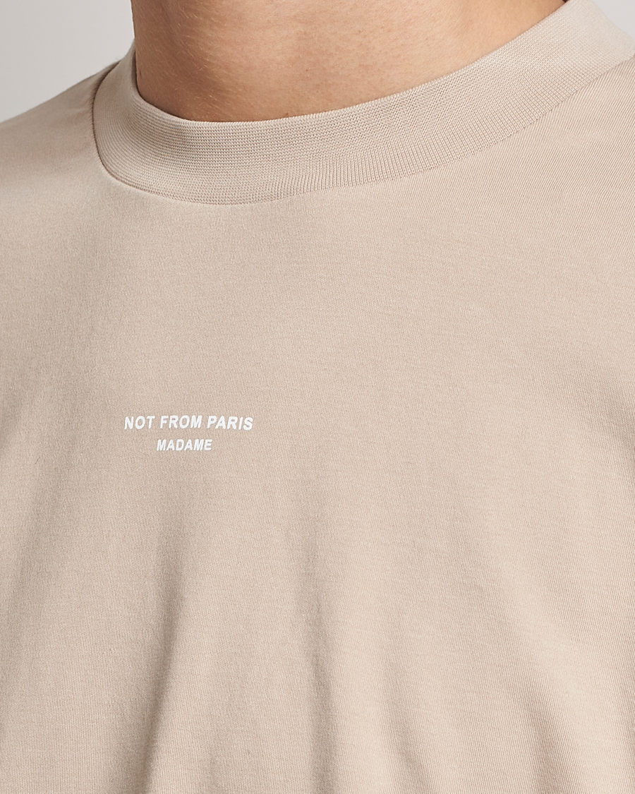 Men | T-Shirts | Drôle de Monsieur | Classic NFPM T-Shirt Beige