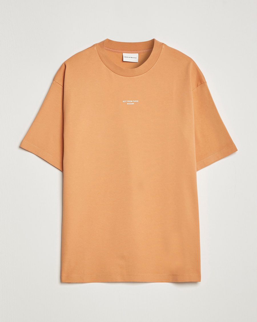 Men | T-Shirts | Drôle de Monsieur | Classic NFPM T-Shirt Peach