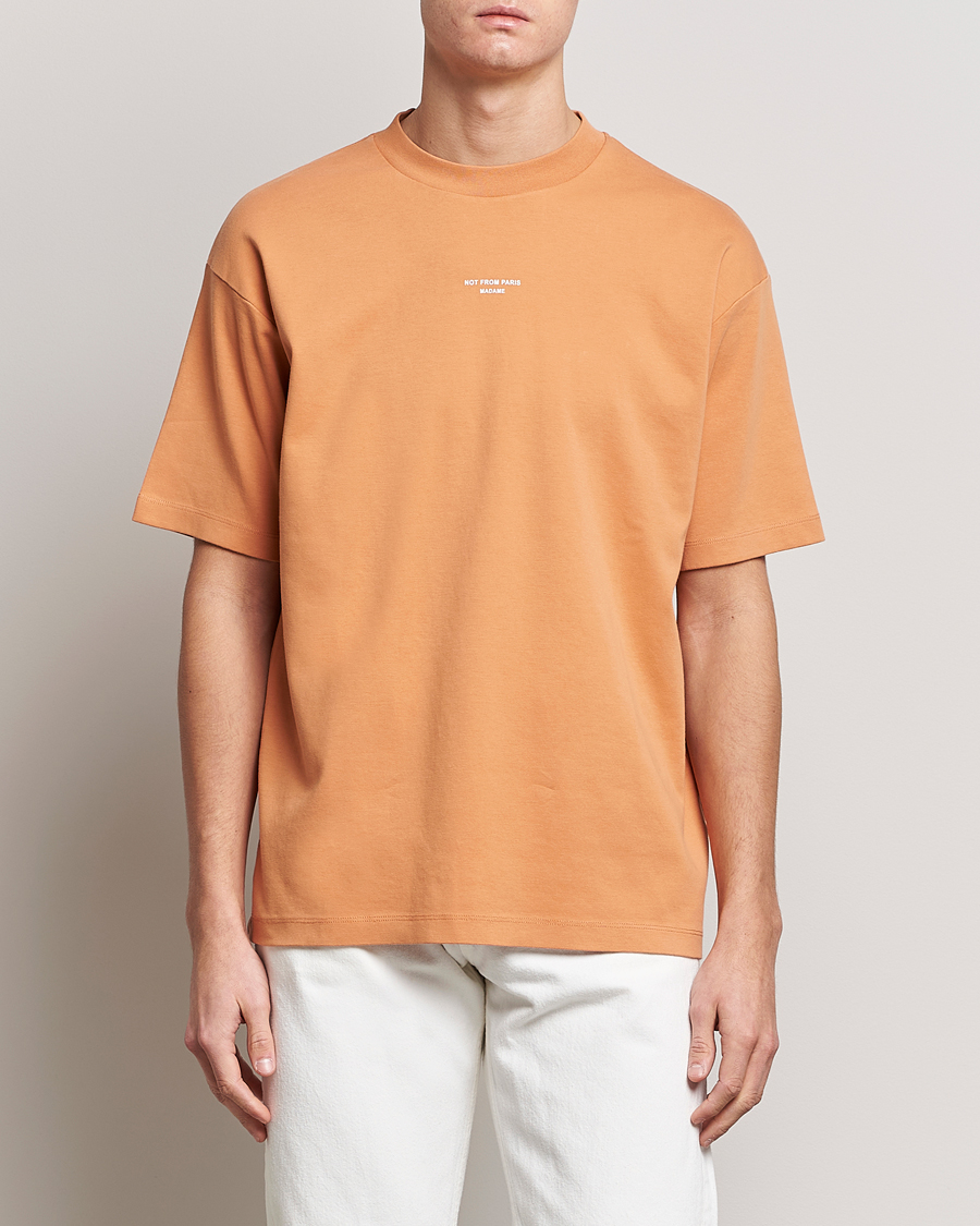 Men | T-Shirts | Drôle de Monsieur | Classic NFPM T-Shirt Peach