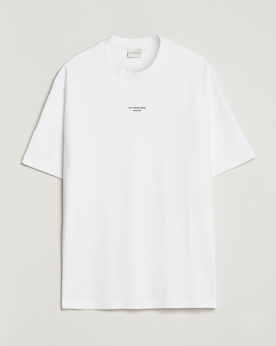 Men | T-Shirts | Drôle de Monsieur | Classic NFPM T-Shirt White
