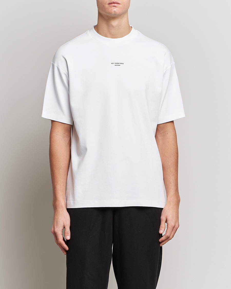 Men | T-Shirts | Drôle de Monsieur | Classic NFPM T-Shirt White