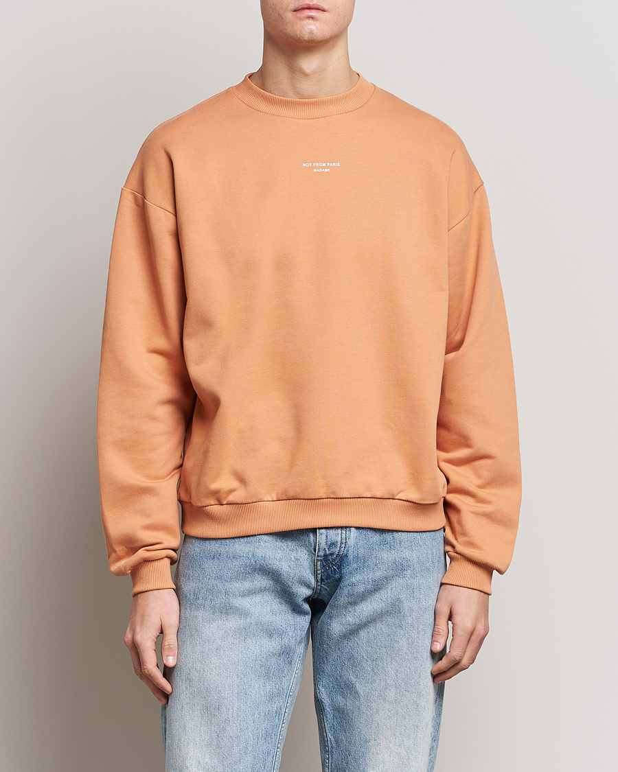 Men | Sweaters & Knitwear | Drôle de Monsieur | Classic NFPM Sweatshirt Peach