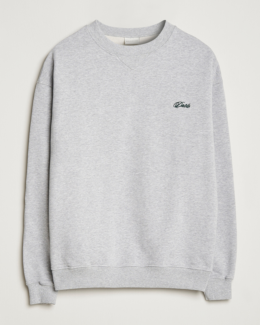 Men | Sweaters & Knitwear | Drôle de Monsieur | Signature Sweatshirt Light Grey