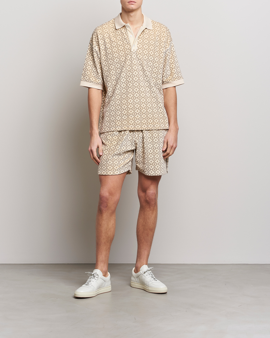 Men | Polo Shirts | Drôle de Monsieur | Monogram Terry Polo Off White