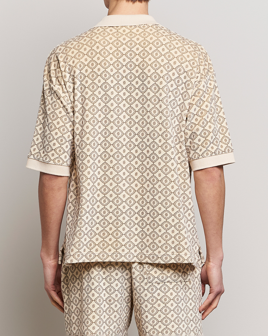 Men | Polo Shirts | Drôle de Monsieur | Monogram Terry Polo Off White