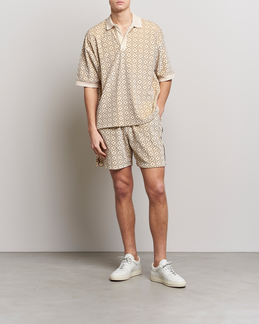 Men | Shorts | Drôle de Monsieur | Monogram Terry Shorts Off White