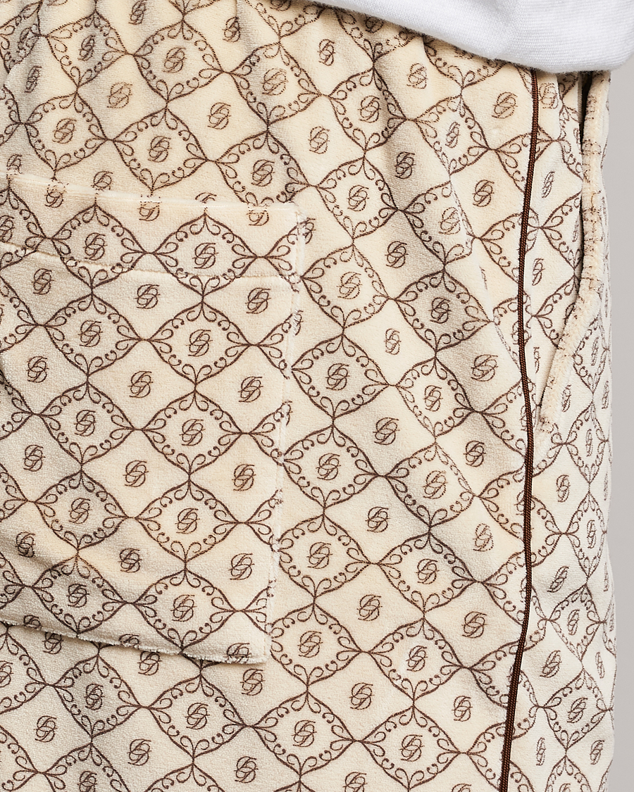 Men | Shorts | Drôle de Monsieur | Monogram Terry Shorts Off White