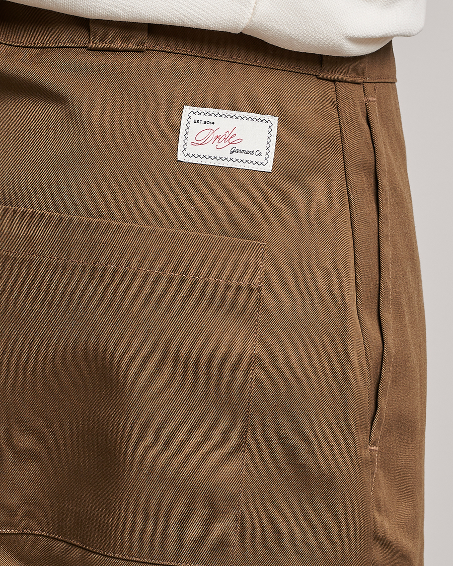 Men | Trousers | Drôle de Monsieur | Twill Pants Brown