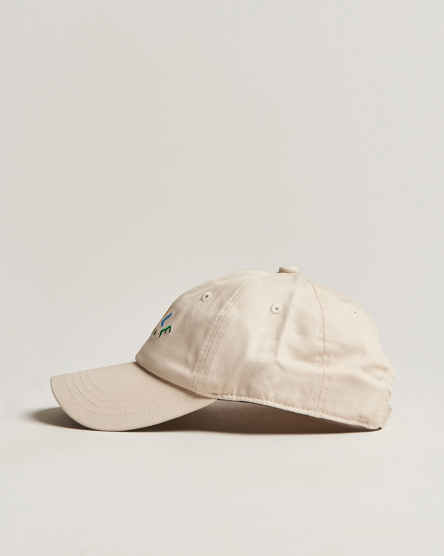 Men | Drôle de Monsieur Fleur Baseball Cap Beige | Drôle de Monsieur | Fleur Baseball Cap Beige