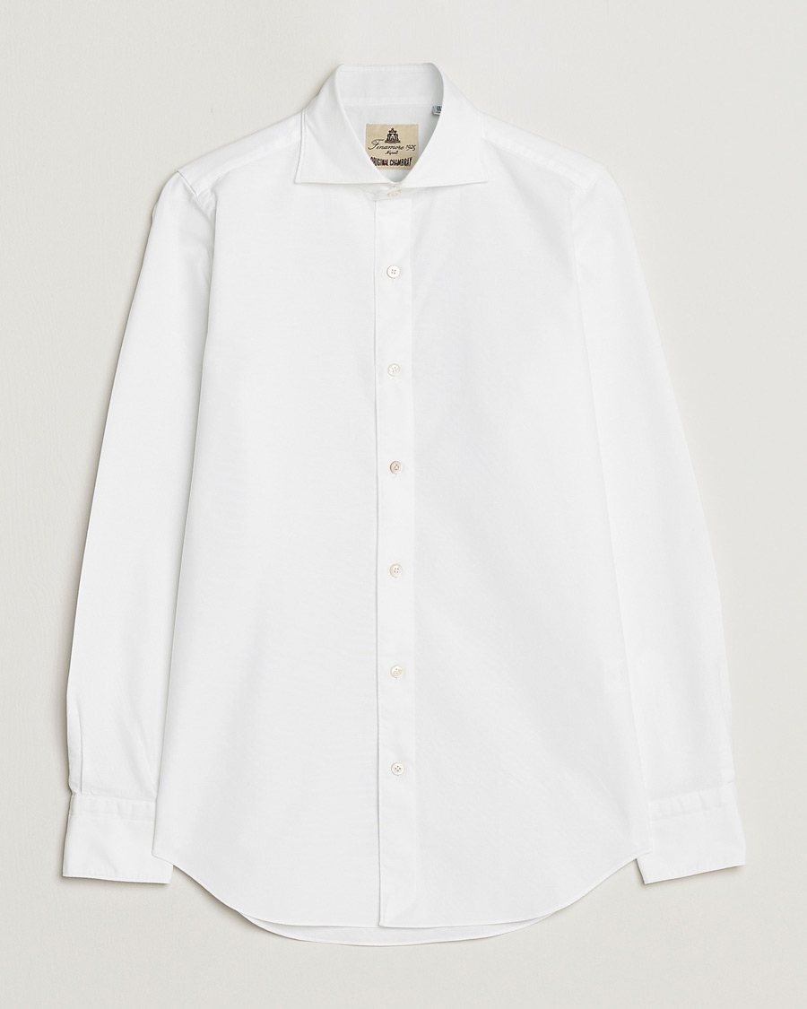 Men | Shirts | Finamore Napoli | Tokyo Slim Chambray Shirt White
