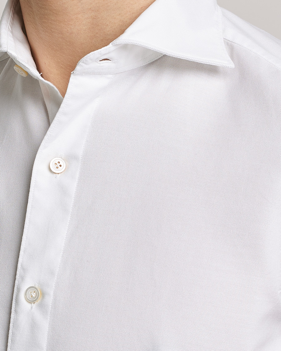 Men | Shirts | Finamore Napoli | Tokyo Slim Chambray Shirt White