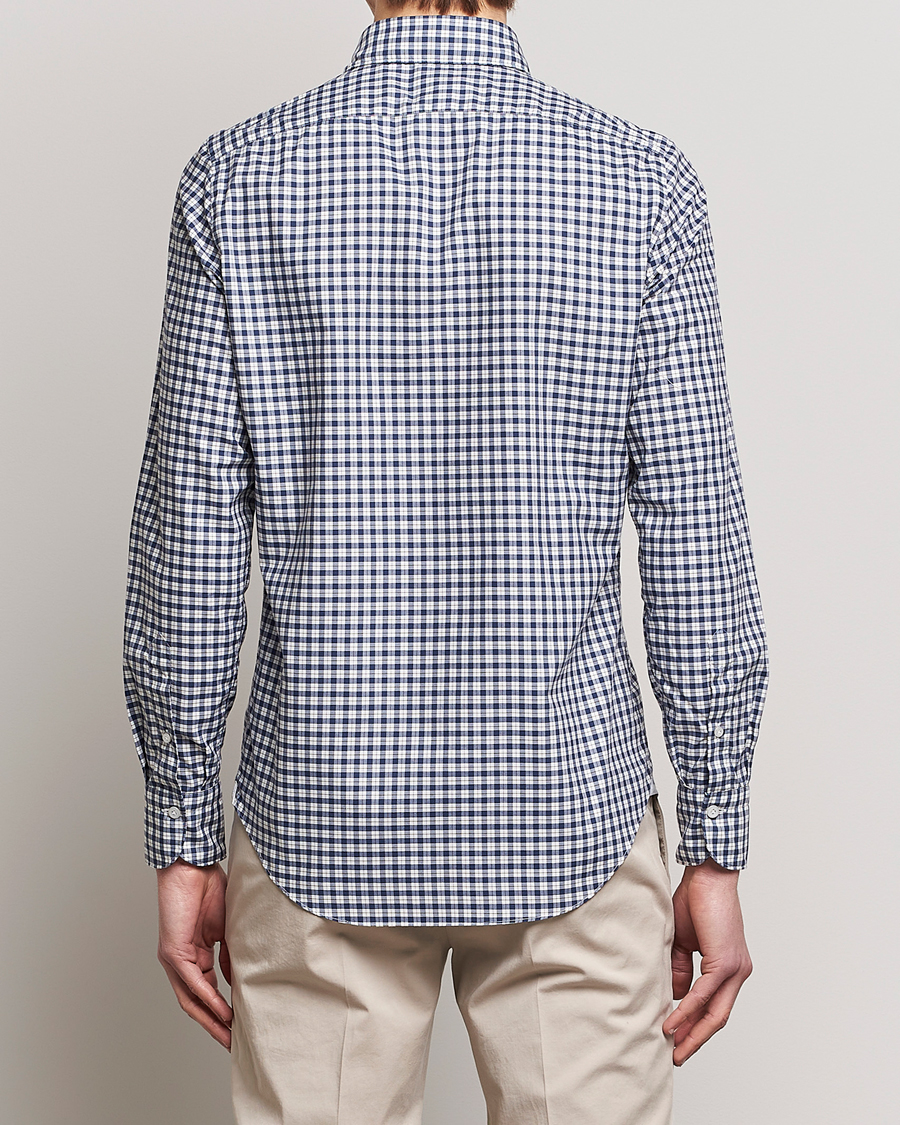 Men | Shirts | Finamore Napoli | Tokyo Slim Sport Shirt Blue Check