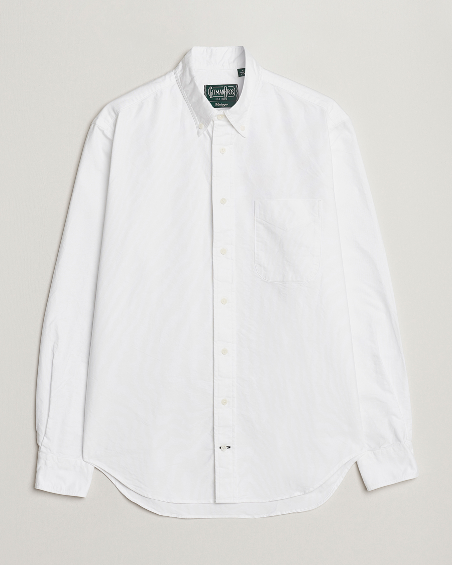 Men | Shirts | Gitman Vintage | Button Down Oxford Shirt White