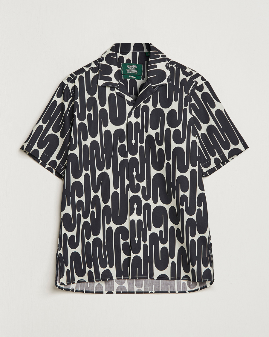 Men | Shirts | Gitman Vintage | Alexander Girard Camp Shirt Black/White