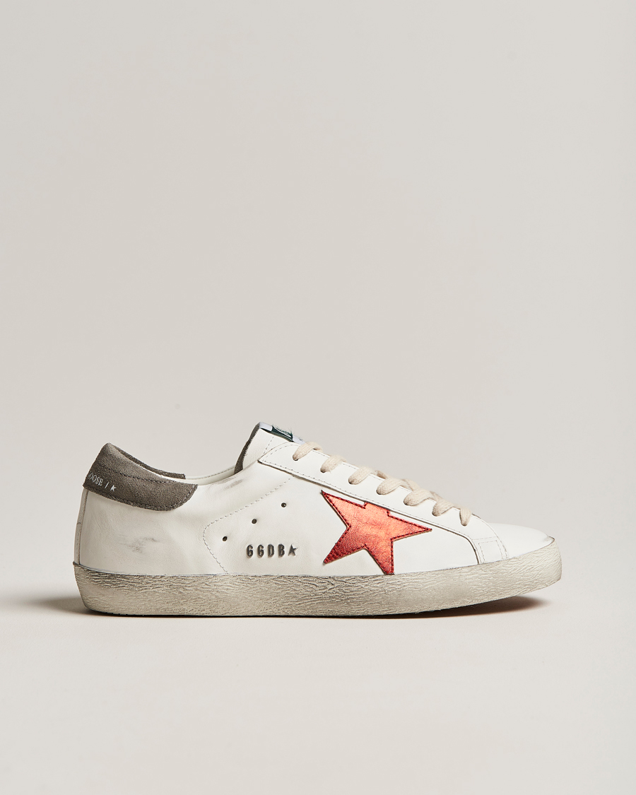 Men | Sneakers | Golden Goose Deluxe Brand | Super-Star Sneakers White/Red