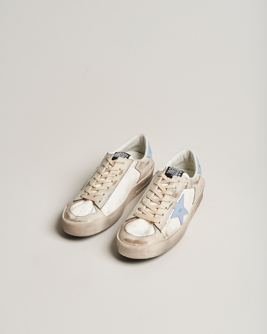 Men | White Sneakers | Golden Goose Deluxe Brand | Star Dan Sneakers White/Blue 