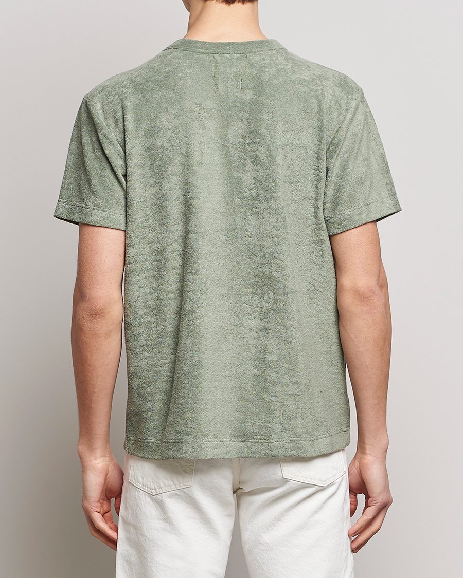 Men | T-Shirts | Howlin' | Fons Cotton Blend Terry Pocket Tee Agave