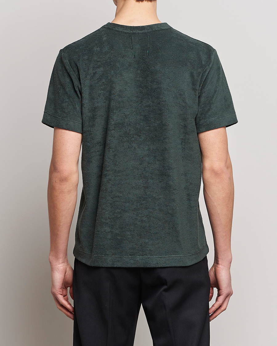 Men | T-Shirts | Howlin' | Fons Cotton Blend Terry Pocket Tee Greenish